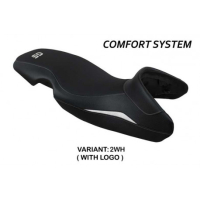 HOUSSE DE SIÈGE COMPATIBLE BMW G 650 GS (10-16) MODÈLE TAURO - Logo : AVEC LOGO, Couleur : GRIS GRIS, Type : CONFORT