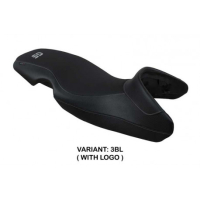 HOUSSE DE SIÈGE COMPATIBLE BMW G 650 GS (10-16) MODÈLE TAURO - Logo : AVEC LOGO, Couleur : GRIS GRIS, Type : CONFORT