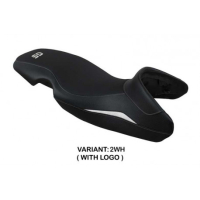 HOUSSE DE SIÈGE COMPATIBLE BMW G 650 GS (10-16) MODÈLE TAURO - Logo : AVEC LOGO, Couleur : GRIS GRIS, Type : CONFORT