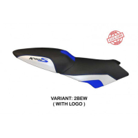 HOUSSE DE SELLE COMPATIBLE BMW K 1200 S (04-08) MODÈLE LARIANO SPECIAL COLOR - Type : STANDARD, Logo : AVEC LOGO, Couleur : BLEU BLANC