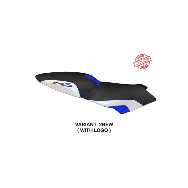 HOUSSE DE SELLE COMPATIBLE BMW K 1200 S (04-08) MODÈLE LARIANO SPECIAL COLOR - Logo : AVEC LOGO, Couleur : JAUNE ARGENT, Type : STANDARD