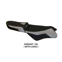 HOUSSE DE SELLE COMPATIBLE BMW K 1300 GT (09-11) MODÈLE BANFF 1 - Logo : AVEC LOGO, Couleur : BLANC, Type : STANDARD