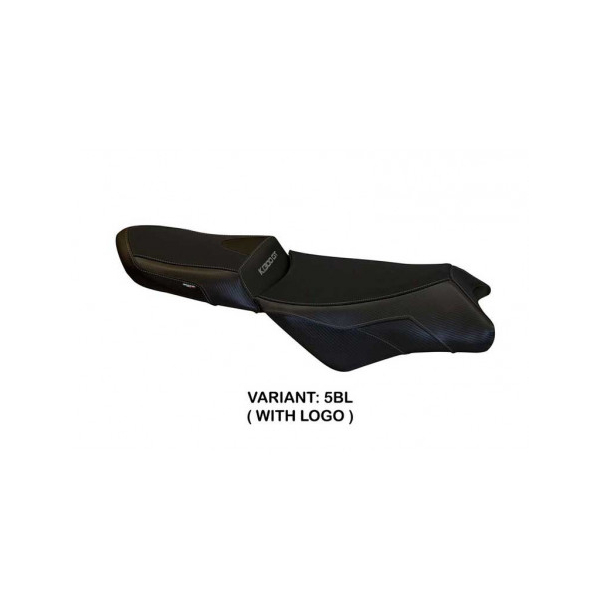 HOUSSE DE SELLE COMPATIBLE BMW K 1300 GT (09-11) MODÈLE BANFF 1 - Logo : AVEC LOGO, Couleur : ARGENT, Type : STANDARD