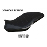 HOUSSE DE SELLE COMPATIBLE BENELLI 752 S (19-22) MODÈLE LIMA - Couleur : NOIR, Logo : AVEC LOGO, Type : ULTRAGRIP