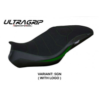 HOUSSE DE SELLE COMPATIBLE BENELLI 752 S (19-22) MODÈLE LIMA - Logo : AVEC LOGO, Couleur : ARGENT, Type : CONFORT