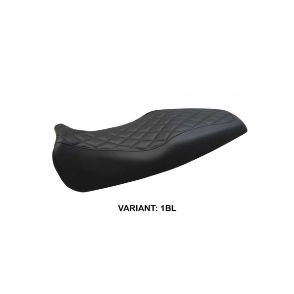 HOUSSE DE SELLE COMPATIBLE BENELLI LEONCINO (17-22) MODÈLE GORDON - Logo : AVEC LOGO, Couleur : NOIR, Type : STANDARD