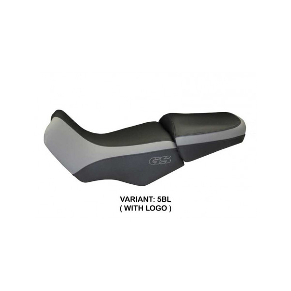 HOUSSE DE SELLE COMPATIBLE BMW R 1100/1150 GS (94-03) MODÈLE PISA BASIC - Couleur : NOIR, Type : STANDARD, Logo : AVEC LOGO