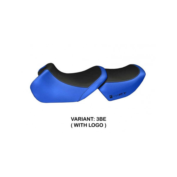 HOUSSE DE SELLE COMPATIBLE BMW R 1150 RT (00-06) MODÈLE OSTUNI - Logo : AVEC LOGO, Couleur : BLEU, Type : STANDARD