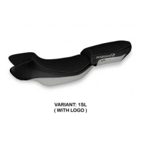 HOUSSE DE SELLE COMPATIBLE BMW R 1250 R (19-22) MODÈLE MARZI 1 - Logo : AVEC LOGO, Couleur : ARGENT, Type : STANDARD