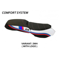 HOUSSE DE SELLE COMPATIBLE BMW R 1200 GS ADVENTURE (13-18) MODÈLE EXCLUSIVE ANNI - Logo : AVEC LOGO, Couleur : NOIR, Type : CONFORT