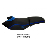 HOUSSE DE SELLE COMPATIBLE BMW R 1200 GS ADVENTURE (06-12) MODÈLE IONIA 4 - Couleur : BLEU, Type : CONFORT, Logo : AVEC LOGO