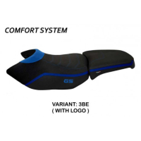 HOUSSE DE SELLE COMPATIBLE BMW R 1200 GS ADVENTURE (06-12) MODÈLE IONIA 4 - Couleur : BLANC, Type : CONFORT, Logo : AVEC LOGO 