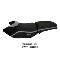 HOUSSE DE SELLE COMPATIBLE BMW R 1200 GS ADVENTURE (06-12) MODÈLE IONIA 4 - Couleur : BLANC, Type : CONFORT, Logo : AVEC LOGO