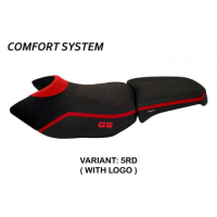 HOUSSE DE SELLE COMPATIBLE BMW R 1200 GS ADVENTURE (06-12) MODÈLE IONIA 4 - Couleur : BLEU, Type : STANDARD, Logo : AVEC LOGO