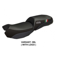 HOUSSE DE SELLE COMPATIBLE BMW R 1200 GS (13-18) MODÈLE ORTIGIA TRICO - Logo : AVEC LOGO, Couleur : GRIS GRIS, Type : STANDARD 