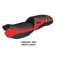 HOUSSE DE SELLE COMPATIBLE BMW R 1200 GS (13-18) MODÈLE ORTIGIA TRICO - Logo : AVEC LOGO, Couleur : ROUGE, Type : STANDARD