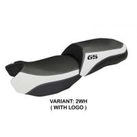 HOUSSE DE SELLE COMPATIBLE BMW R 1200 GS (13-18) MODÈLE ORTIGIA 2 - Type : STANDARD, Logo : AVEC LOGO, Couleur : ARGENT