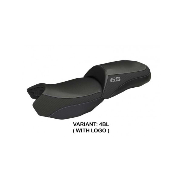 HOUSSE DE SELLE COMPATIBLE BMW R 1200 GS (13-18) MODÈLE ORTIGIA 2 - Couleur : BLANC, Type : STANDARD, Logo : AVEC LOGO