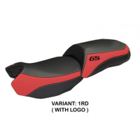 HOUSSE DE SELLE COMPATIBLE BMW R 1200 GS (13-18) MODÈLE ORTIGIA 2 - Logo : AVEC LOGO, Couleur : BLANC, Type : STANDARD