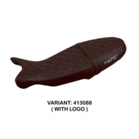 HOUSSE DE SELLE COMPATIBLE BMW R 1200 NINE T (14-22) MODÈLE SIVAS CONFORT, NOIR, - Logo : AVEC LOGO, Couleur : CHAMEAU, Type : CONFORT