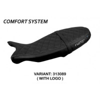 HOUSSE DE SELLE COMPATIBLE BMW R 1200 NINE T (14-22) MODÈLE SIVAS CONFORT, NOIR, - Couleur : NOIR, Type : STANDARD, Logo : AVEC LOGO