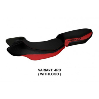 HOUSSE DE SELLE COMPATIBLE BMW R 1200 R (15-18) MODÈLE AURELIA COLOR 2 - Couleur : BLANC, Type : STANDARD, Logo : AVEC LOGO