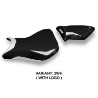 HOUSSE DE SELLE COMPATIBLE BMW S 1000 RR (12-14) MODÈLE BAKU 2 - Logo : AVEC LOGO, Couleur : BLEU, Type : STANDARD