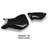 HOUSSE DE SELLE COMPATIBLE BMW S 1000 RR (12-14) MODÈLE BAKU 2 - Logo : AVEC LOGO, Couleur : NOIR, Type : STANDARD