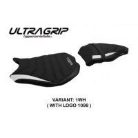 HOUSSE DE SELLE COMPATIBLE DUCATI 848/1098/1198 (07-13) MODÈLE CERVIA - Couleur : ROUGE, Type : CONFORT, Logo : AVEC LOGO