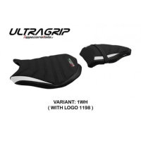 HOUSSE DE SELLE COMPATIBLE DUCATI 848/1098/1198 (07-13) MODÈLE CERVIA - Couleur : ROUGE, Logo : AVEC LOGO, Type : ULTRAGRIP