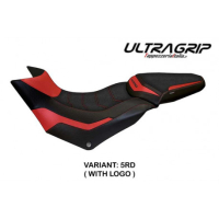 HOUSSE DE SELLE COMPATIBLE DUCATI MULTISTRADA 950 (17-21) MODÈLE SLAPY - Logo : AVEC LOGO, Couleur : NOIR, Type : ULTRAGRIP