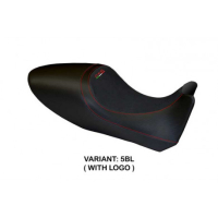 HOUSSE DE SELLE COMPATIBLE  DUCATI DIAVEL (11-13) MODÈLE AREZZO CARBON COLOR - Logo : AVEC LOGO, Couleur : ROUGE, Type : STANDARD 