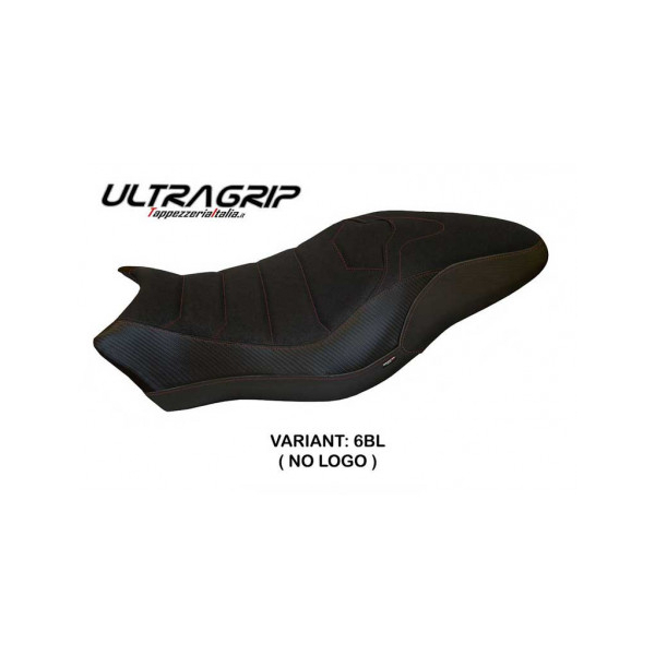 HOUSSE DE SELLE COMPATIBLE  DUCATI MONSTER 821/1200 (17-20) MODÈLE PIOMBINO 2 - Couleur : ROUGE, Logo : AVEC LOGO, Type : ULTRAGRIP