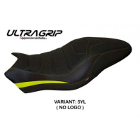 HOUSSE DE SELLE COMPATIBLE  DUCATI MONSTER 821/1200 (17-20) MODÈLE PIOMBINO 2 - Logo : AVEC LOGO, Couleur : JAUNE, Type : ULTRAGRIP