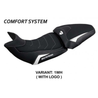 HOUSSE DE SELLE COMPATIBLE DUCATI MULTISTRADA 1200/1260 (15-20) MODÈLE JAZAN - Couleur : ROUGE, Type : CONFORT, Logo : AVEC LOGO