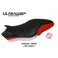 HOUSSE DE SELLE COMPATIBLE DUCATI MONSTER 797 (17-20) MODÈLE PIOMBINO SPECIAL CO - Logo : AVEC LOGO, Type : ULTRAGRIP, Couleur : ROUGE BLANC