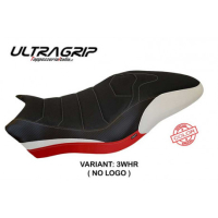 HOUSSE DE SELLE COMPATIBLE DUCATI MONSTER 797 (17-20) MODÈLE PIOMBINO SPECIAL CO - Logo : AVEC LOGO, Couleur : BLANC ROUGE, Type : ULTRAGRIP