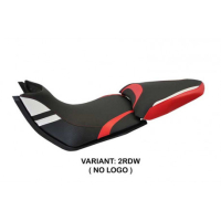 HOUSSE DE SELLE COMPATIBLE DUCATI MULTISTRADA 1200/1260 (15-20) MODÈLE PEPPE 15 - Type : STANDARD, Logo : AVEC LOGO, Couleur : ROUGE BLANC