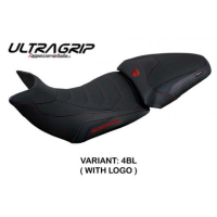 HOUSSE DE SELLE COMPATIBLE DUCATI MULTISTRADA V2 (21-22) MODÈLE HARIA - Logo : AVEC LOGO, Couleur : ROUGE, Type : CONFORT