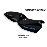 HOUSSE DE SELLE COMPATIBLE DUCATI MULTISTRADA V4 (21-22) MODÈLE GALMI - Couleur : BLANC, Type : CONFORT, Logo : AVEC LOGO
