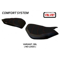 HOUSSE DE SELLE COMPATIBLE DUCATI PANIGALE 899 (13-15) MODÈLE LEIDEN VELVET - Couleur : ROUGE, Type : CONFORT, Logo : AVEC LOGO