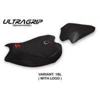 HOUSSE DE SELLE COMPATIBLE DUCATI PANIGALE V2 (20-22) MODÈLE GALATI - Couleur : ROUGE, Logo : AVEC LOGO, Type : ULTRAGRIP