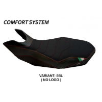 HOUSSE DE SELLE COMPATIBLE DUCATI HYPERMOTARD 796/1100/1100 EVO (07-12) MODÈLE M - Logo : AVEC LOGO, Couleur : ROUGE, Type : CONFORT 