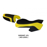 HOUSSE DE SELLE COMPATIBLE DUCATI MULTISTRADA 620/1000/1100 (03-09) MODÈLE SCIAC - Logo : AVEC LOGO, Couleur : JAUNE, Type : CONFORT