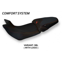 HOUSSE DE SELLE COMPATIBLE DUCATI MULTISTRADA 1200/1260 (15-20) MODÈLE PATNA 2 - Couleur : NOIR, Type : CONFORT, Logo : AVEC LOGO