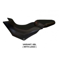 HOUSSE DE SELLE COMPATIBLE  DUCATI MULTISTRADA 950 (17-21) MODÈLE PRAGA 1 - Couleur : BLANC, Type : CONFORT, Logo : AVEC LOGO