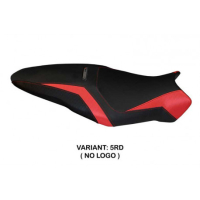HOUSSE DE SELLE COMPATIBLE  DUCATI MONSTER 1200 R (16-19) MODÈLE TOLEDO 3 - Couleur : BLANC, Type : STANDARD, Logo : AVEC LOGO