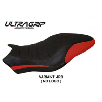 HOUSSE DE SELLE COMPATIBLE DUCATI MONSTER 797 (17-20) MODÈLE PIOMBINO 1 - Logo : AVEC LOGO, Couleur : ROUGE, Type : ULTRAGRIP 