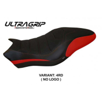 HOUSSE DE SELLE COMPATIBLE  DUCATI MONSTER 821/1200 (17-20) MODÈLE PIOMBINO 1 - Logo : AVEC LOGO, Couleur : GRIS GRIS, Type : ULTRAGRIP