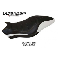 HOUSSE DE SELLE COMPATIBLE  DUCATI MONSTER 821/1200 (17-20) MODÈLE PIOMBINO 1 - Logo : AVEC LOGO, Couleur : GRIS GRIS, Type : ULTRAGRIP